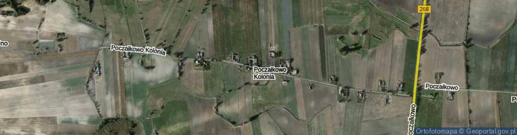 Zdjęcie satelitarne Poczałkowo Kolonia ul.